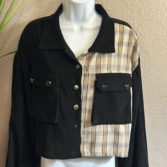 #375 SHEIN size XL corduroy two side jacket - Picture 2 of 10
